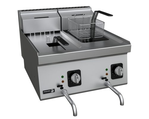 Fagor F-E6208 Elektromos olajsütő 2db 8literes medencével