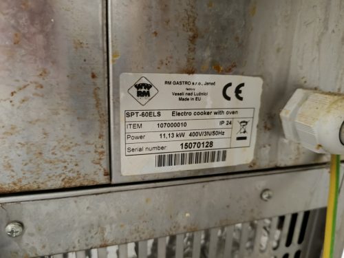 RMG SPT-60ELS elektromos tűzhely - HASZNÁLT