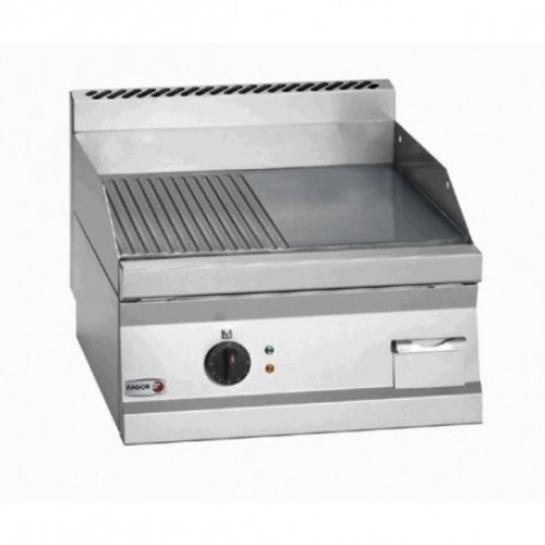 Fagor FT-E610 L+R Elektromos sütőlap ½ sima és ½ bordázott