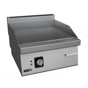   Fagor FT-E610 C L+R Elektromos sütőlap króm  ½ sima ½ bordás