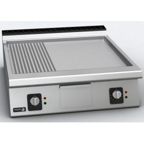  Fagor FT-E910 C LR Elektromos sütőlap króm2/3 sima1/3 bordás
