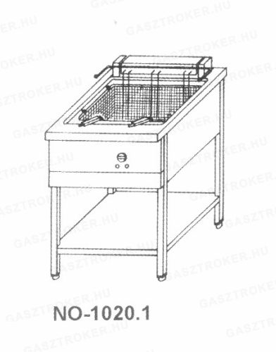 NO-1020.1 Elektromos olajsütő 20L, álványos