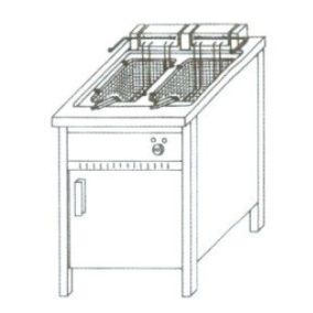 NO-2020 Elektromos olajsütő 2x10L