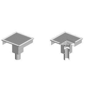   PLO-460xfm. Padlóösszefolyó oldalsó elfolyással 110mm átm.