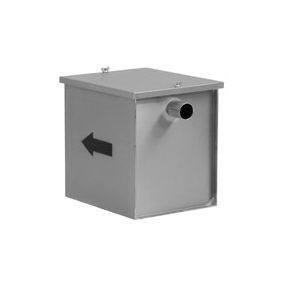 Rozsdamentes homokfogó berendezés.