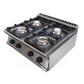 GT4.98F Gáztűzhely felsőrész 4 égővel 27,2kW/FG