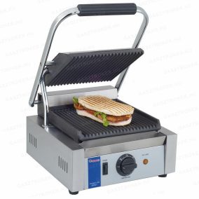 263600 HENDI Kontaktgrill bordás-sima