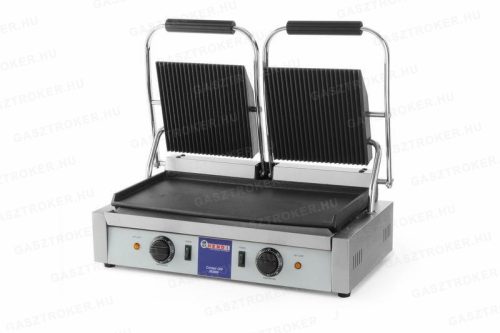 263808 Kontaktgrill dupla verzió bordázott és sima