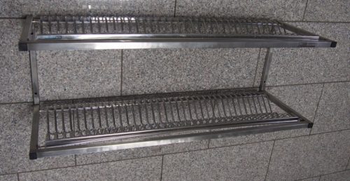 162004 tányér csepegtető fali polc kétszintes komplett