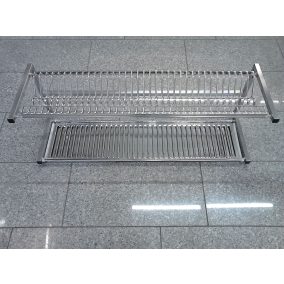   162005 tányér pohár csepegtető fali polc kétszintes komplett