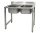 GKNM 2450 mosogató 2db 40x50x25cm medence lábon