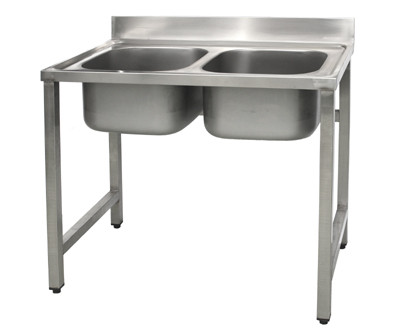 GKNM 2560 mosogató 2db 50x60x30cm medence lábon