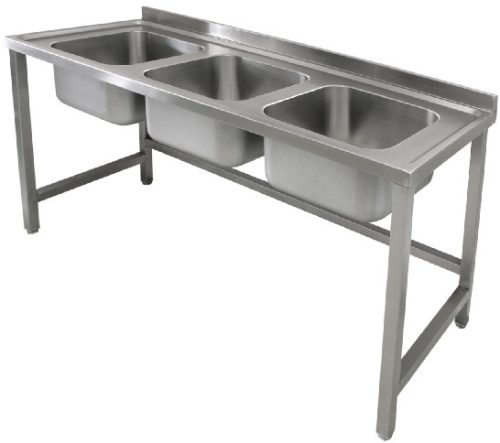 GKNM 3560 mosogató 3db 50x60x30cm medence lábon
