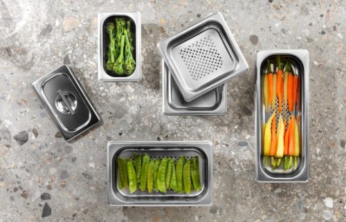 HENDI GN Deluxe rozsdamentes gőzpároló szett 8 részes