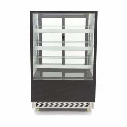Cukrászvitrin körben üveg 3+1polc 400L