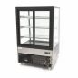 Cukrászvitrin körben üveg 3+1polc 500L