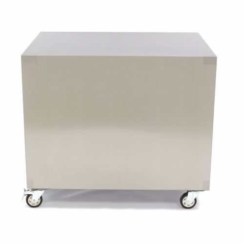 Gépasztal gördíthető inox változat 60x80x60cm