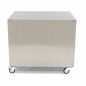 Gépasztal gördíthető inox változat 60x80x60cm