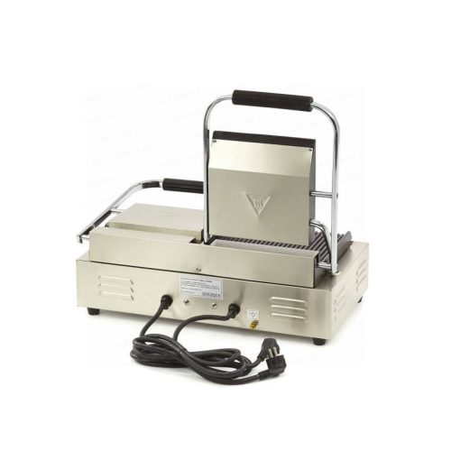 Kontakt grill dupla 44x23cm bordás felület