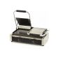 Kontakt grill dupla 44x23cm sima felület
