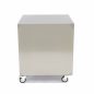 Gépasztal gördíthető inox változat 60x60x70cm
