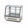 Hűtővitrin 120L Deluxe fekete 4 oldalról üvegezett 2 polc
