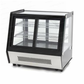 Hűtővitrin elöl-hátul tolóajtó 2 polc 125L