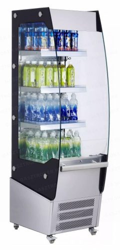 Nyitott bemutató hűtővitrin 220L