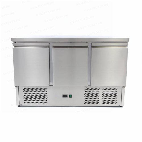 Hűtött munkaasztal kompakt 3 ajtós 400L Rm.