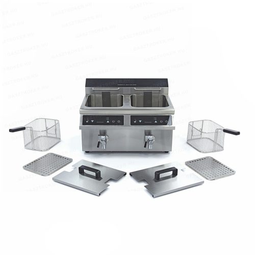 Indukciós olajsütő dupla kosár 2x8L