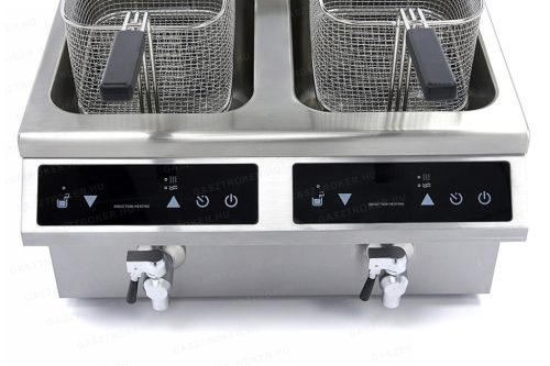 Indukciós olajsütő dupla kosár 2x8L