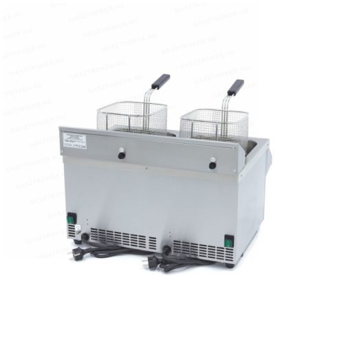Indukciós olajsütő dupla kosár 2x8L