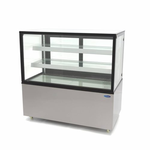 Cukrászvitrin körben üveg 2 polc 500L