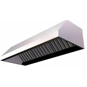   GFE 10-10  Fali elszívóernyő, zsírfogó, világítás, Rm. 1000x1000x350