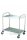 S401 Tálalókocsi 2 szintes 86x54x94cm inox kiv.