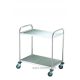 S401 Tálalókocsi 2 szintes 86x54x94cm inox kiv.