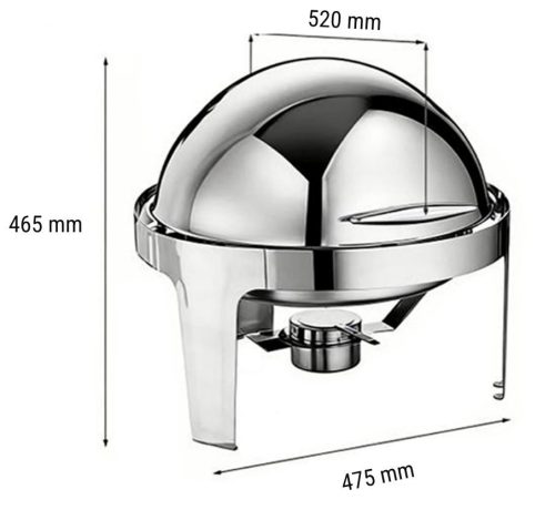 S702 Chafing kerek, vízmelegítő medence