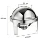 S702 Chafing kerek, vízmelegítő medence