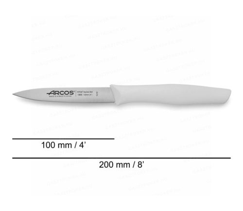 188624 Hámozókés fehér nyéllel, penge 10cm