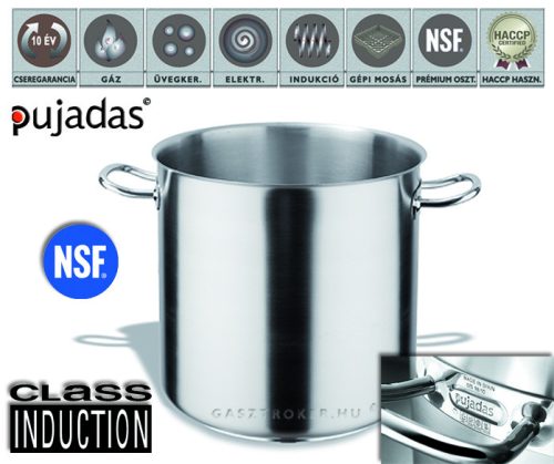 P218.016 Rozsdamentes fazék fedő nélkül Ø:16cm 3L