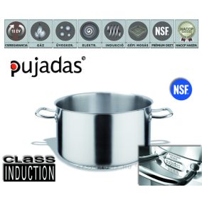   P216.028 Rozsdamentes magas lábas fedő nélkül Ø:28cm 10,2L