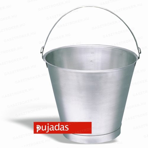 P603.012 Rozsdamentes vödör skálázott Ø:31cm 12L