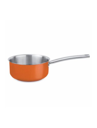 P490.016N Nyeles lábas narancsszín Ø:16cm 1,5L