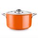 P490.620N Magas lábas narancsszín fedővel Ø:20cm 3,7L