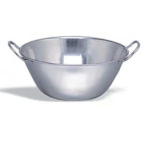 P307.125 Rozsdamentes tál kúpos 2fül Ø:25cm 3,8L