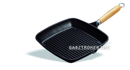 P142.000 Grill serpenyő tapadásmentes fanyél