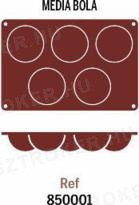P850.001 5 részes szilikon forma 4cm mély Ø:8cm