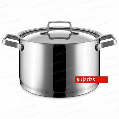 P456.016 Rozsdamentes magas lábas fedővel Ø:16cm 2L