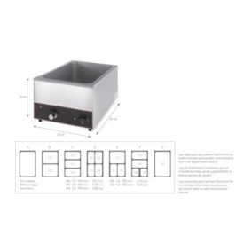 P15.020 GN1/1 Melegentartó elektromos vízfürdős