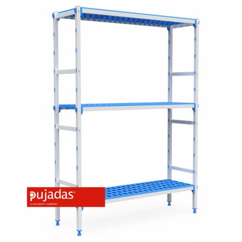 P7147 GN1/1 HORECA állvány 3db polc 137,5x55,5x175cm